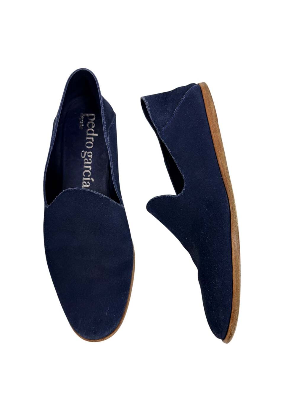 Pedro Garcia Blue Natural Suede Lagenlook Comfort Yoshi Loafer
